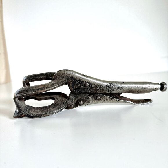 VINTAGE PETERSON MFG VISE GRIP DEWITT NEBRASKA #9 WELDING CLAMP LOCKING - Picture 7 of 11